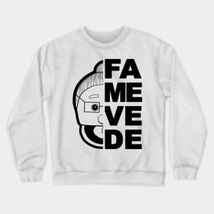 Nonna Maria / FA ME VE DE / Black Design Crewneck Sweatshirt